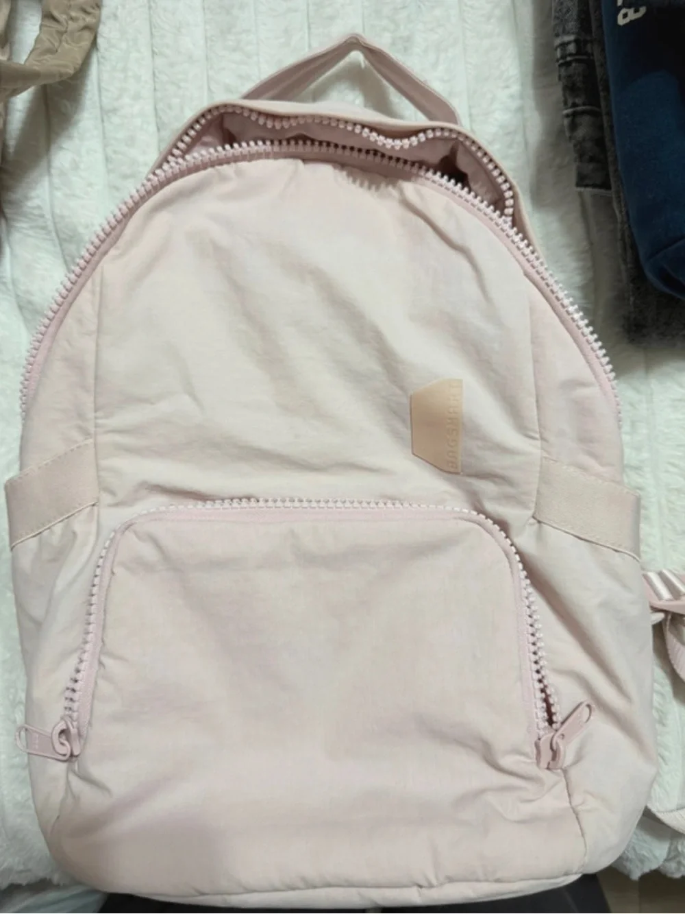 bagsmart pink compact backpack